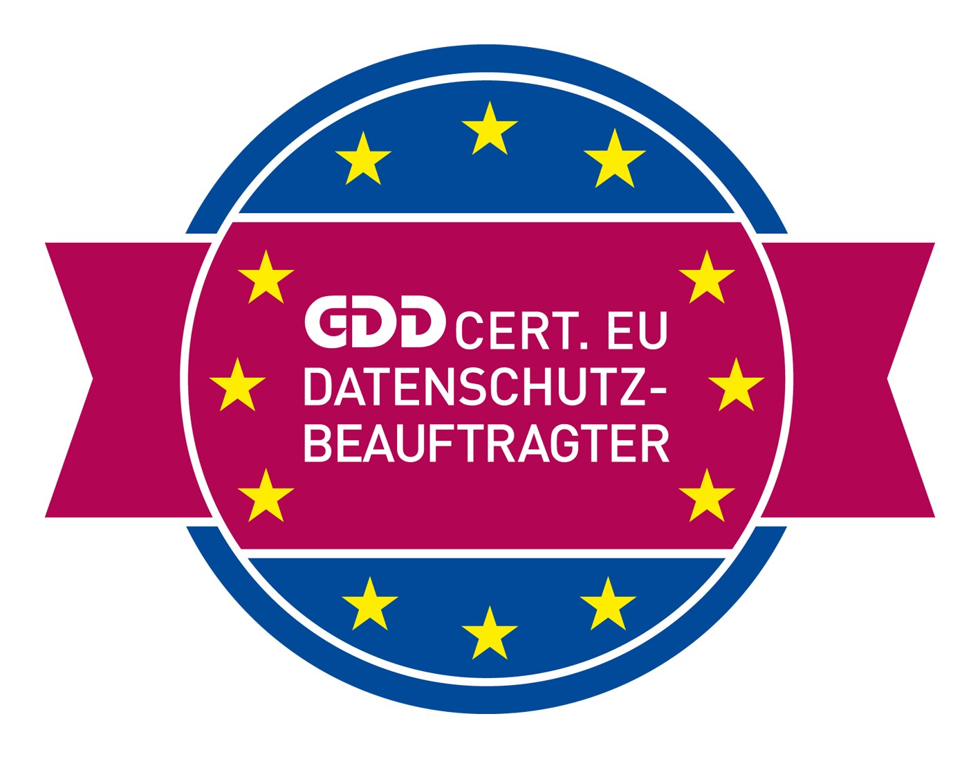 Logo der Zertifizierung der Gesellschaft für Datenschutz und Datensicherheit in Bonn